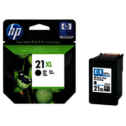 HP 21XL Inkjet Cartridge, Black, C9351CE